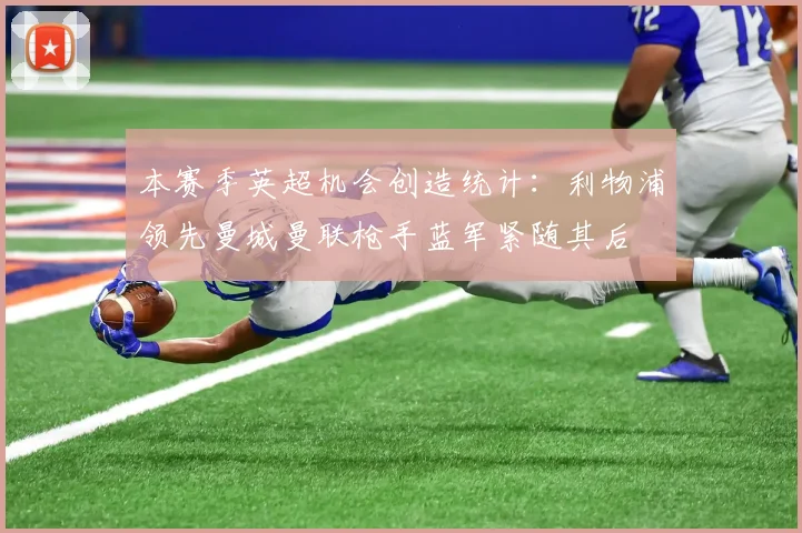 本赛季英超机会创造统计：利物浦领先曼城曼联枪手蓝军紧随其后